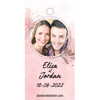 Sachet de lavande personnalisé Mariage cadeaux invités-modèle Elisa