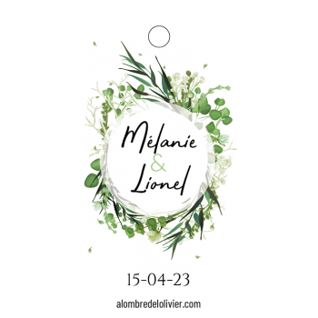 Sachet de lavande personnalisé Mariage cadeaux invités-modèle Mélanie