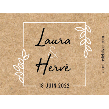 Pot d'herbes de Provence personnalisé Baptême cadeaux invités Laura