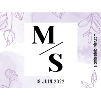 Pot d'herbes de Provence personnalisé Mariage cadeaux invités M/S