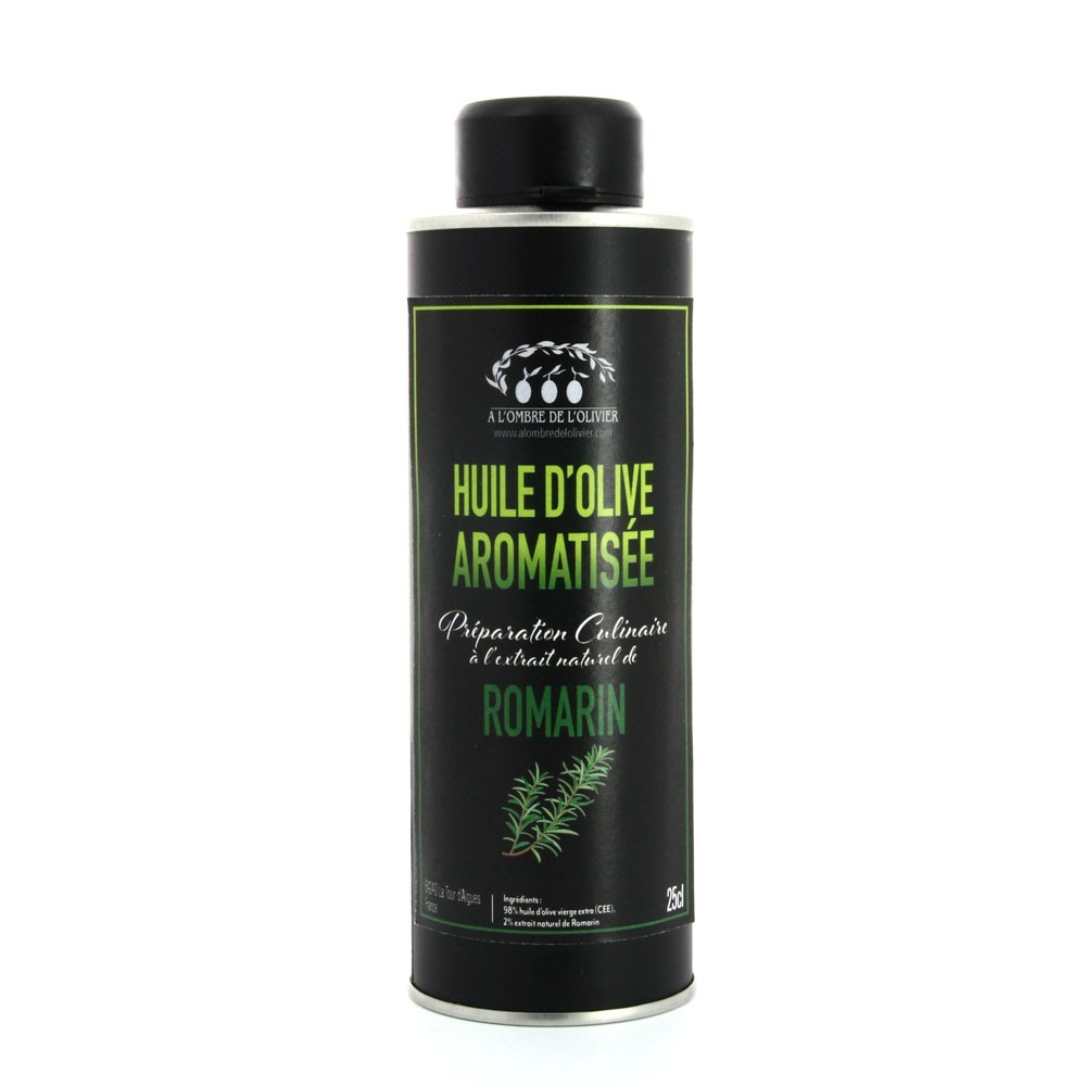 Huile d'olive à l'extrait naturel de Romarin-A l'ombre de l'olivier