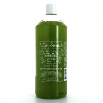 Savon de Marseille liquide pur végétal olive 1 Litre - Cosmétique
