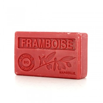 Savon parfum framboise à l'huile d'argan bio