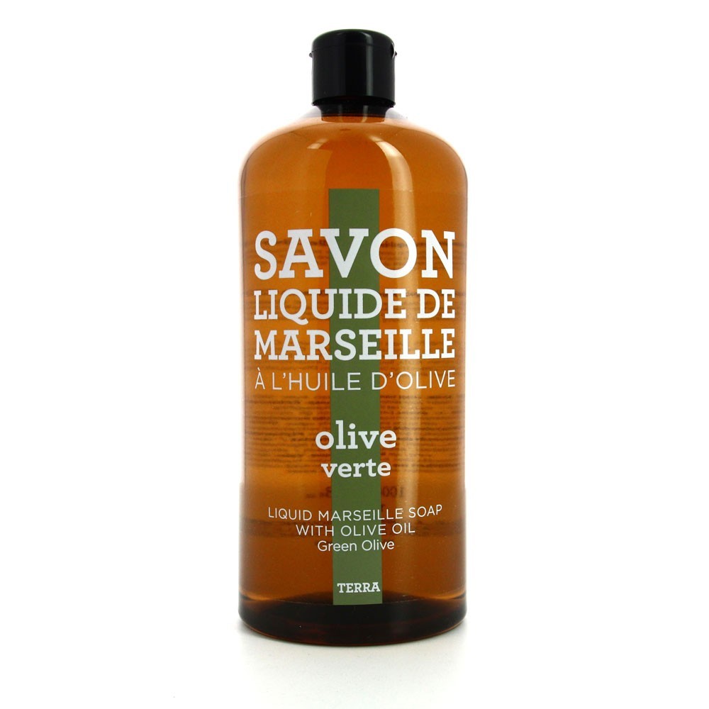 Terra Provence Savon liquide-olive verte-recharge 1 litre