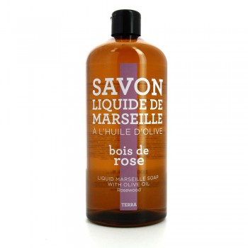 Terra Provence Savon liquide-Bois de Rose-recharge 1 litre
