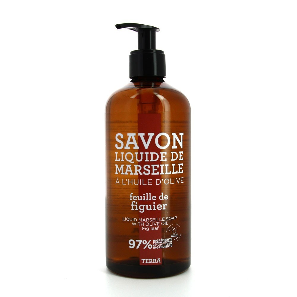 Terra Provence savon de Marseille liquide-feuille de figuier-500 ml