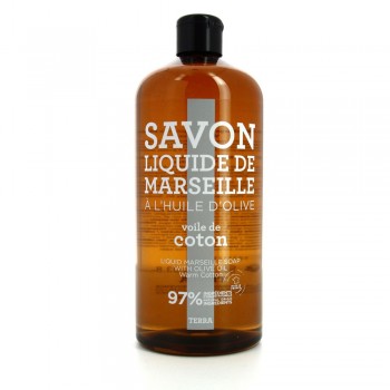 Terra Provence Savon liquide-voile de coton-recharge 1 litre