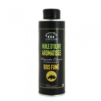 Huile d'olive à l'extrait naturel de Bois fumé - Huiles d'olive aromatisées