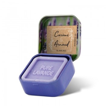 Savon personnalisé-modèle Carinne-cadeau invité baptême