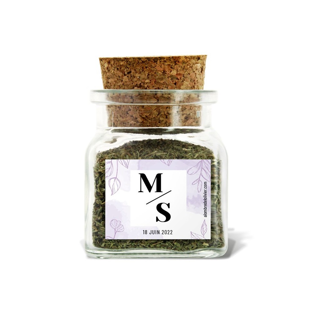 Pot d'herbes de Provence personnalisé M/S