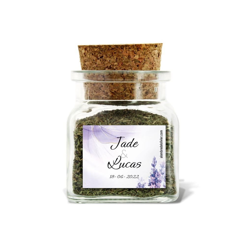 Pot d'herbes de Provence personnalisé Jade