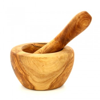 Mortier en bois d'olivier (petit modèle) - Cuisine