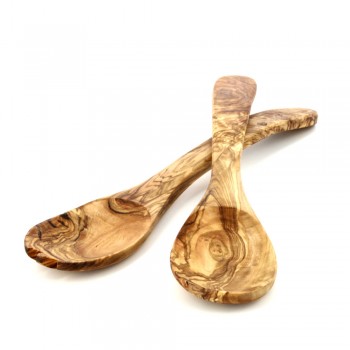 Couverts à salade en bois d'olivier