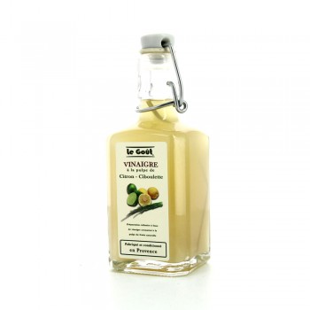 Vinaigre à la pulpe de citron et ciboulette 25 cl - Vinaigres