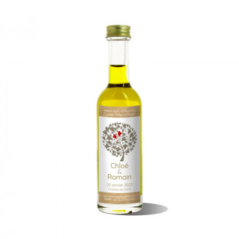 Mignonnettes huile d'olive personnalisées-modèle Chloé - Mariage & Cadeaux