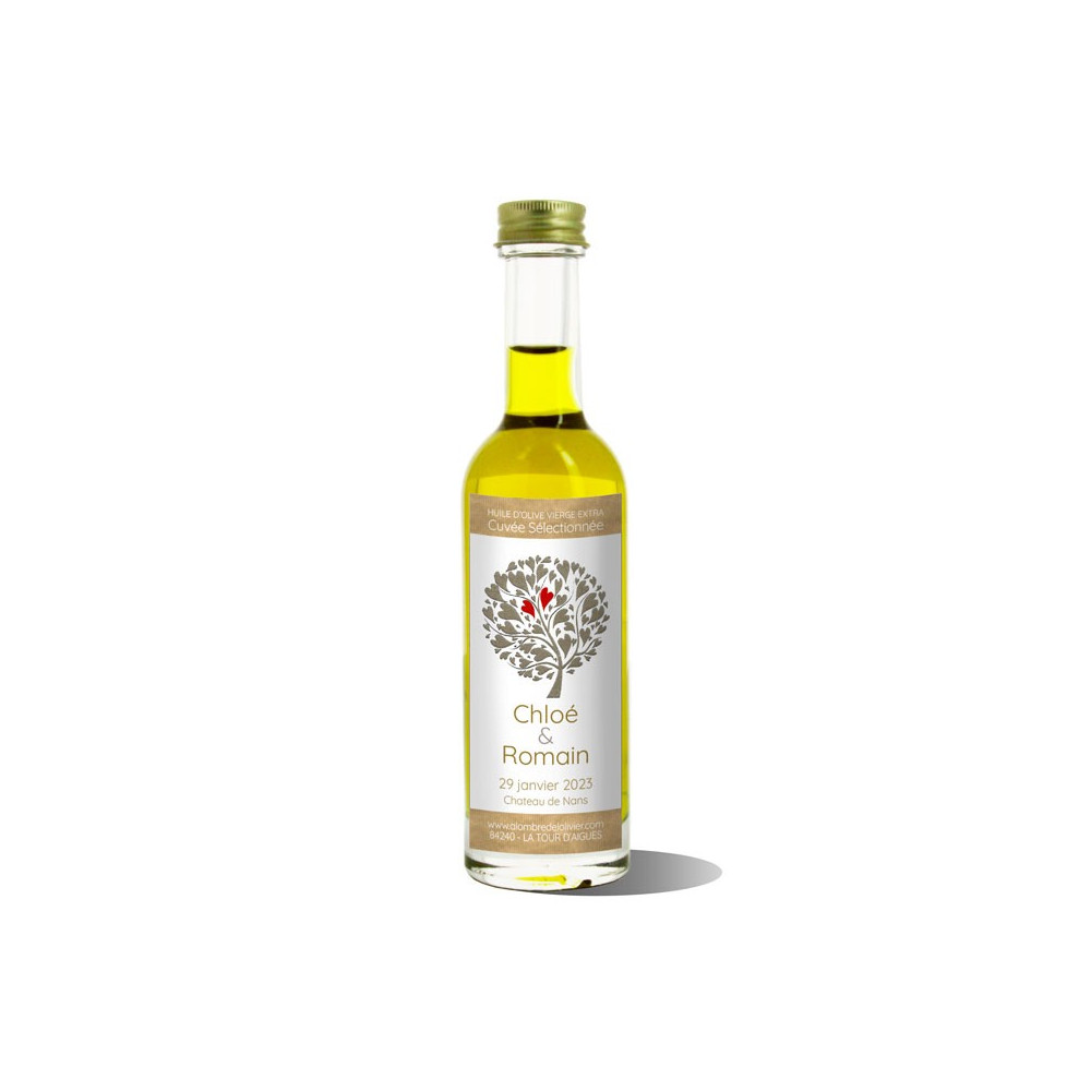 Mignonnettes huile d'olive personnalisées-modèle Chloé