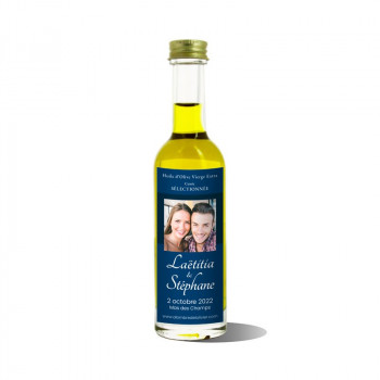 Mignonnettes huile d'olive personnalisées-modèle Laetitia-cadeau invité - Mariage & Cadeaux