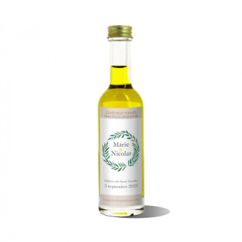 Mignonnettes huile d'olive personnalisées-Modèle Marie - Mariage & Cadeaux