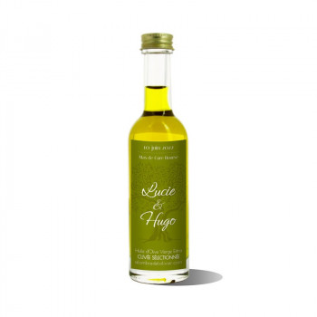 Mignonnettes huile d'olive personnalisées-Modèle Lucie - Mariage & Cadeaux