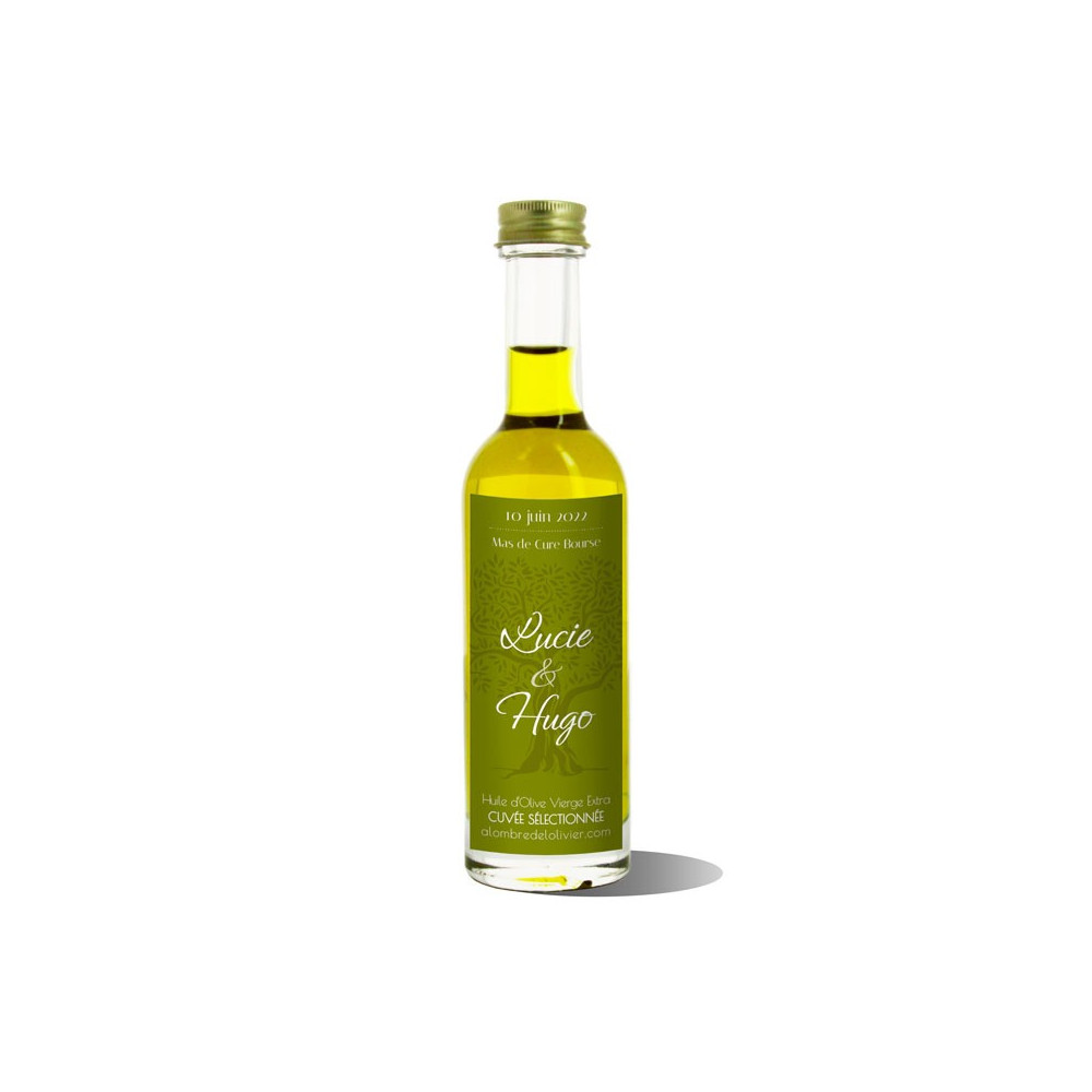 Mignonnettes huile d'olive personnalisées-Modèle Lucie