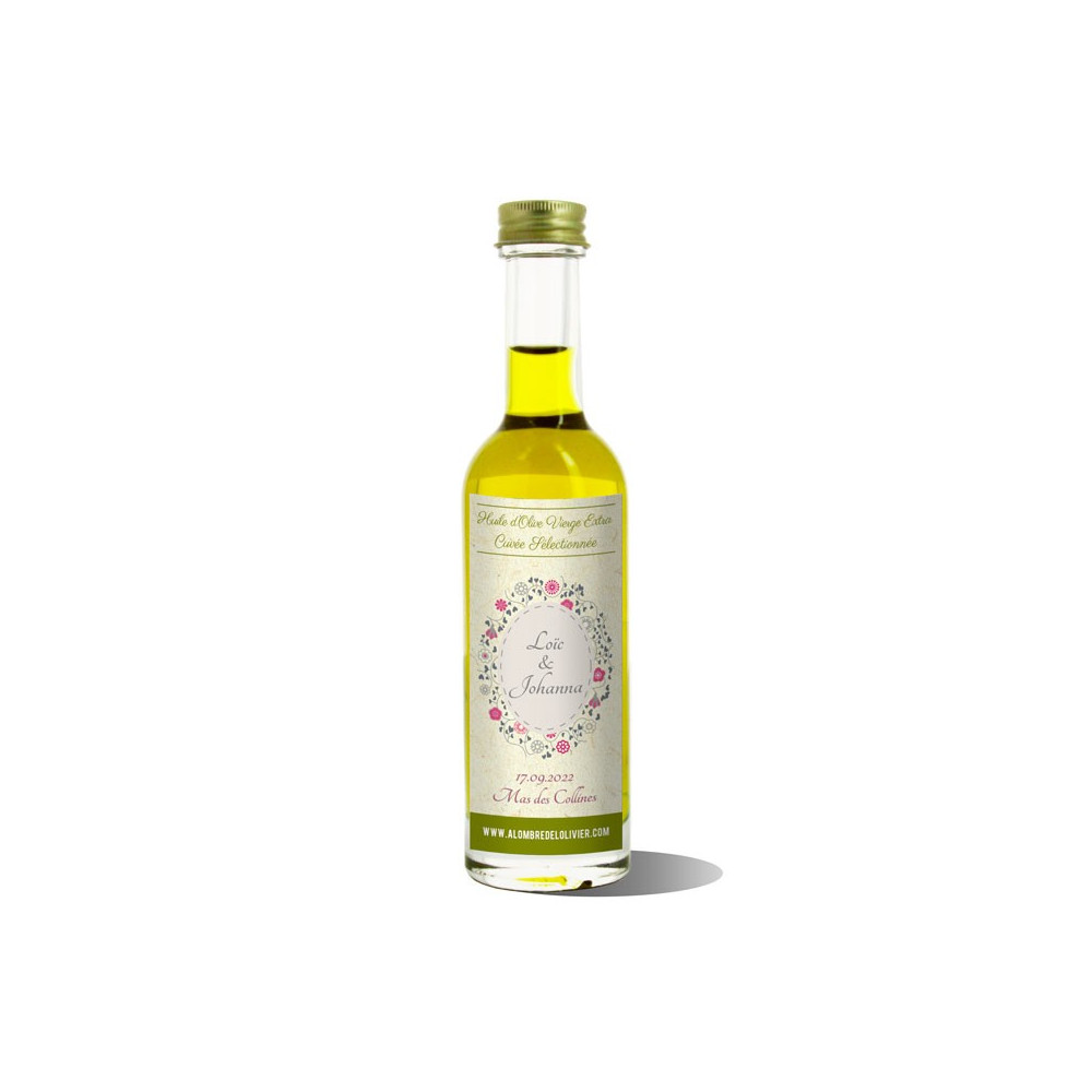 Mignonnettes huile d'olive personnalisées-modèle Johanna