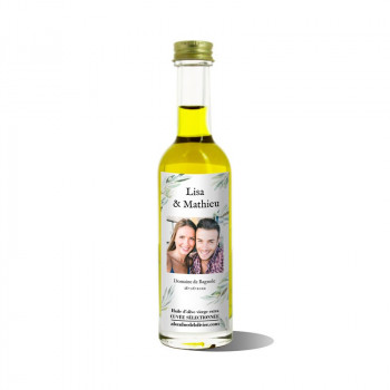 Mignonnettes huile d'olive personnalisées-modèle Lisa - Mignonnettes d'huile d'olive personnalisées