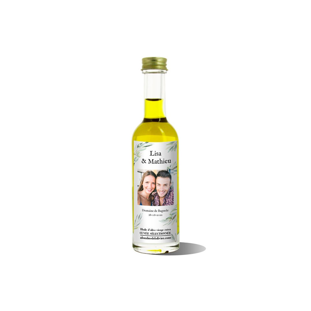 Mignonnettes huile d'olive personnalisées-modèle Lisa