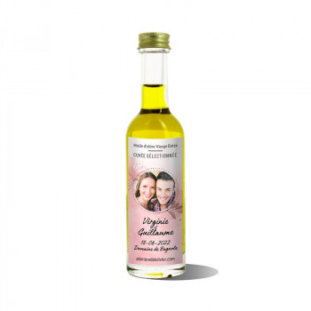 Mignonnettes huile d'olive personnalisées-modèle Virginie - Mignonnettes d'huile d'olive personnalisées
